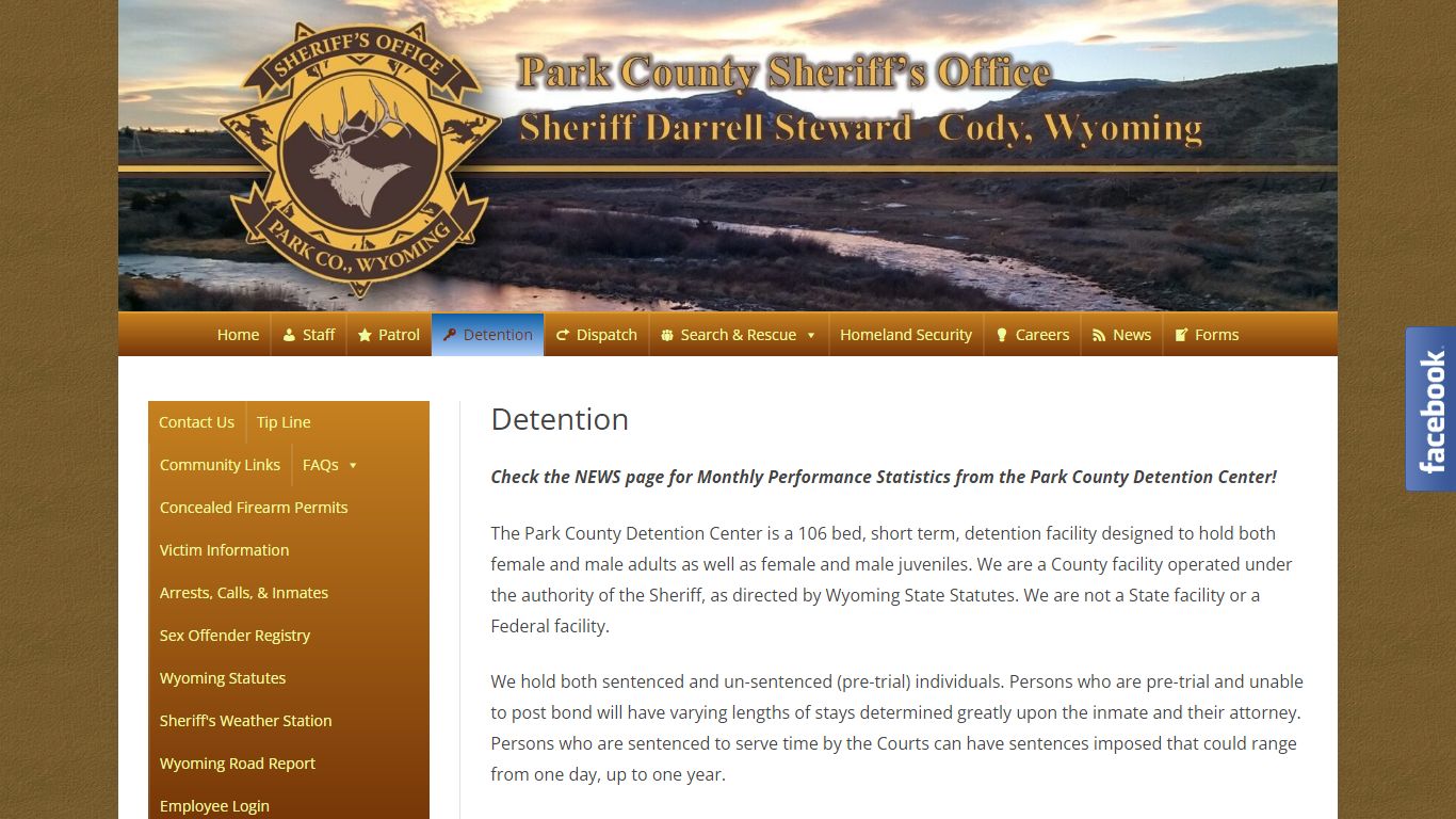 Detention – Park County Sheriff